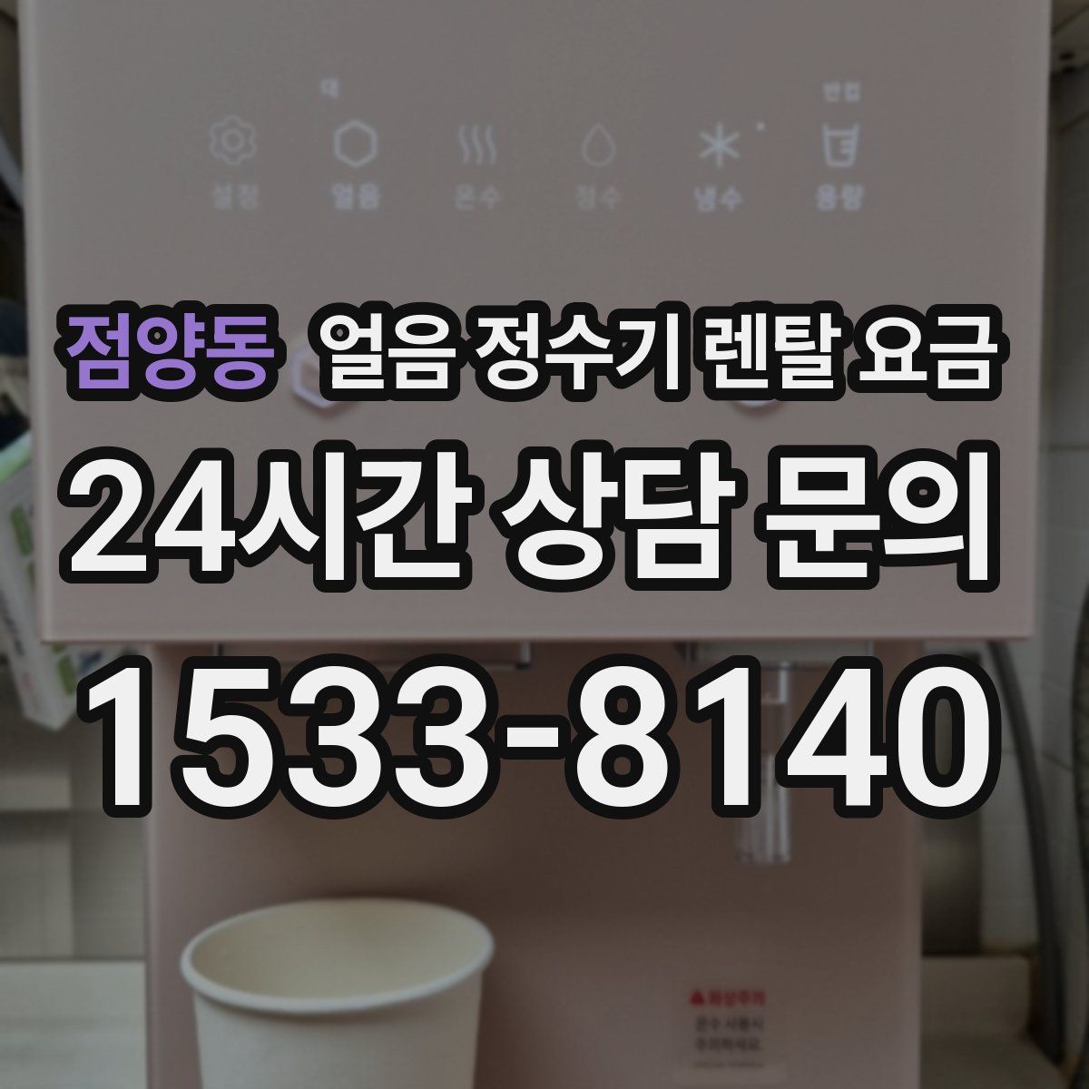 점양동 얼음 정수기 렌탈 요금