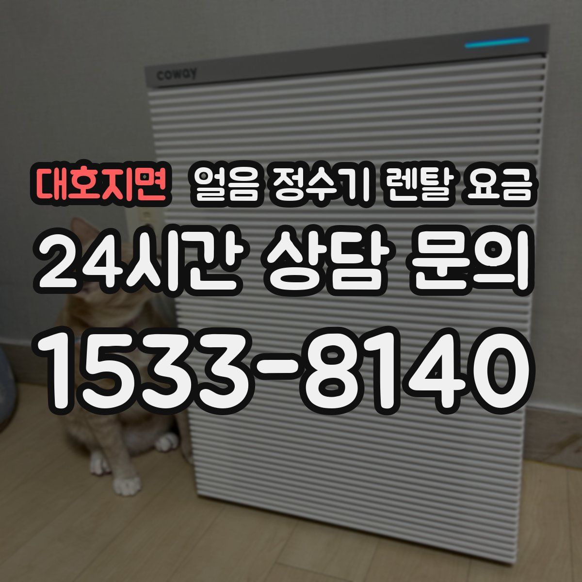 대호지면 얼음 정수기 렌탈 요금