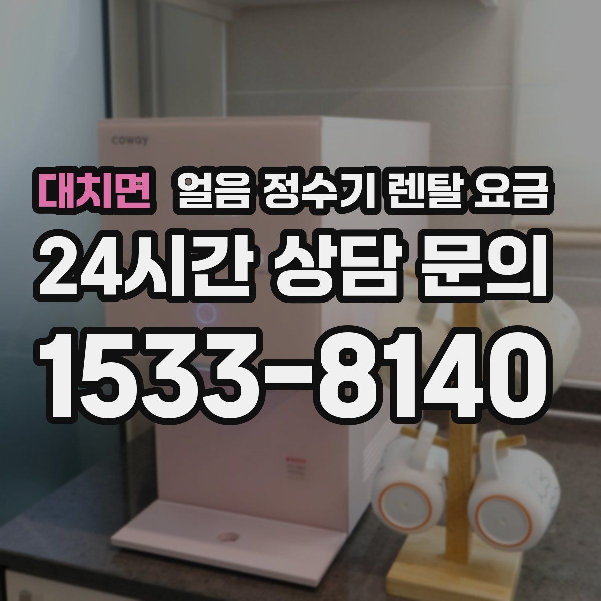 대치면 얼음 정수기 렌탈 요금