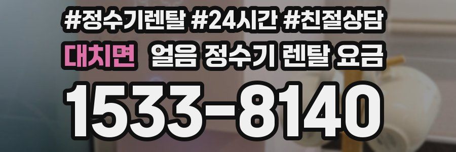 대치면 얼음 정수기 렌탈 요금