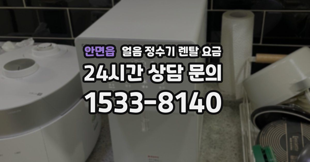 안면읍 얼음 정수기 렌탈 요금