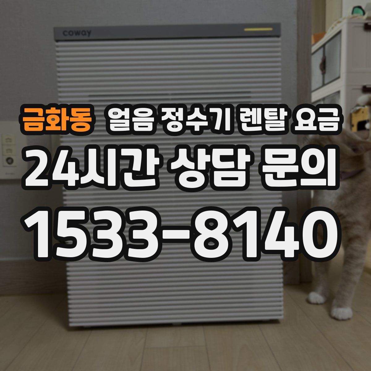 금화동 얼음 정수기 렌탈 요금