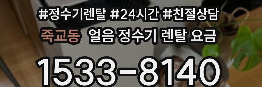 죽교동 얼음 정수기 렌탈 요금