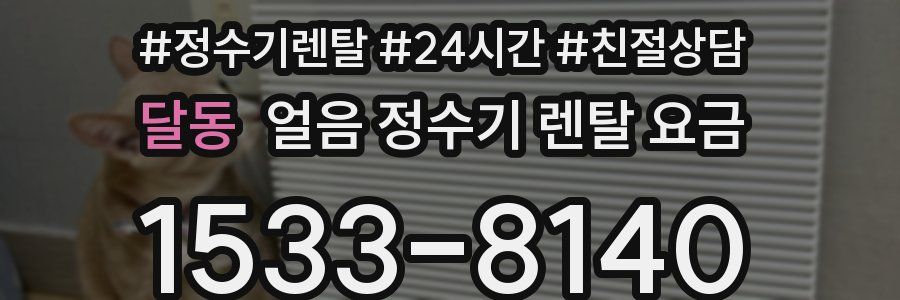 달동 얼음 정수기 렌탈 요금