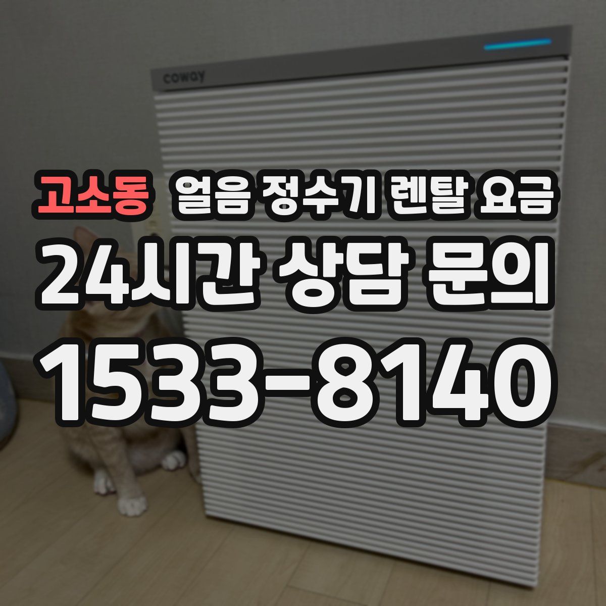 고소동 얼음 정수기 렌탈 요금