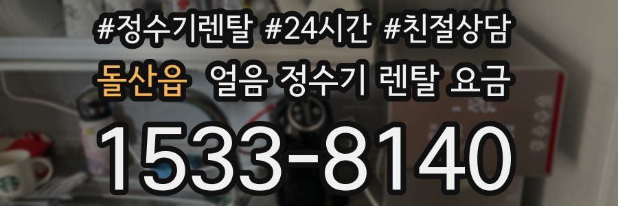 돌산읍 얼음 정수기 렌탈 요금