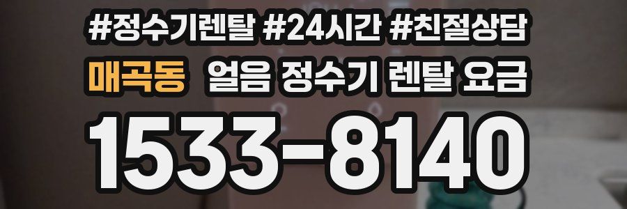 매곡동 얼음 정수기 렌탈 요금