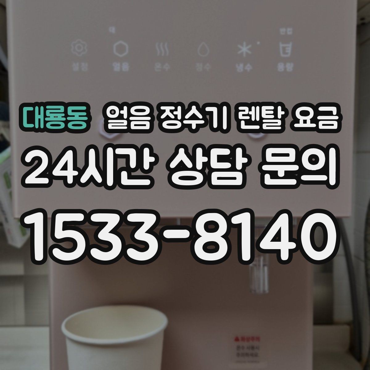 대룡동 얼음 정수기 렌탈 요금 셀프 관리가 적합한 사람은 누구일까
