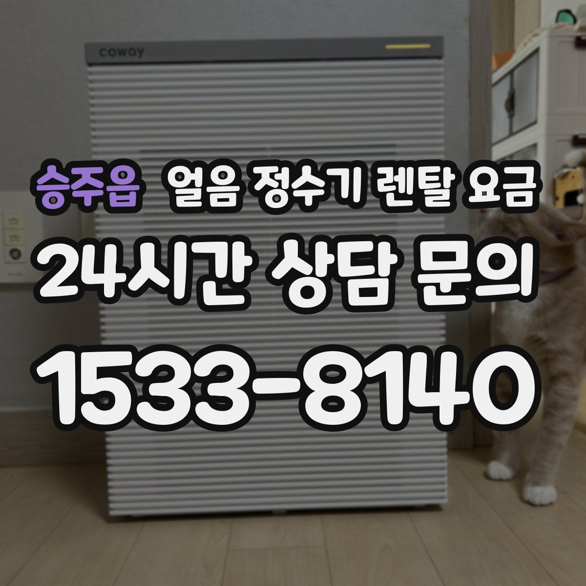 승주읍 얼음 정수기 렌탈 요금