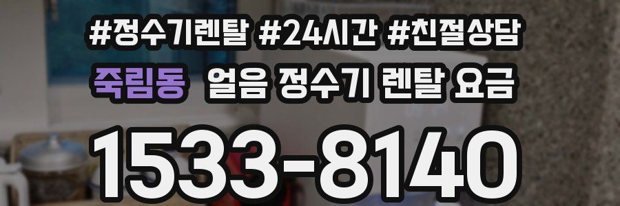 죽림동 얼음 정수기 렌탈 요금