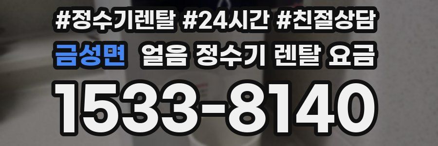금성면 얼음 정수기 렌탈 요금