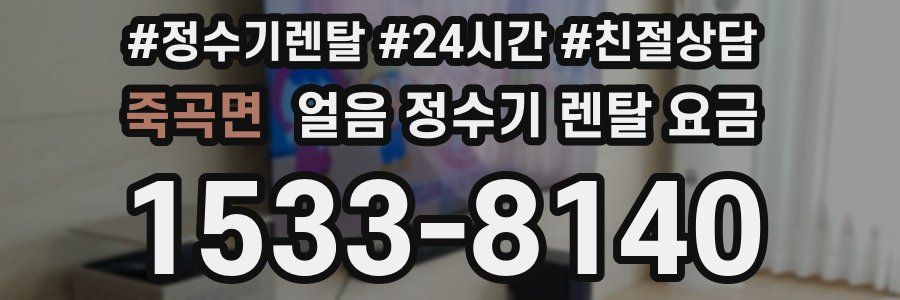 죽곡면 얼음 정수기 렌탈 요금