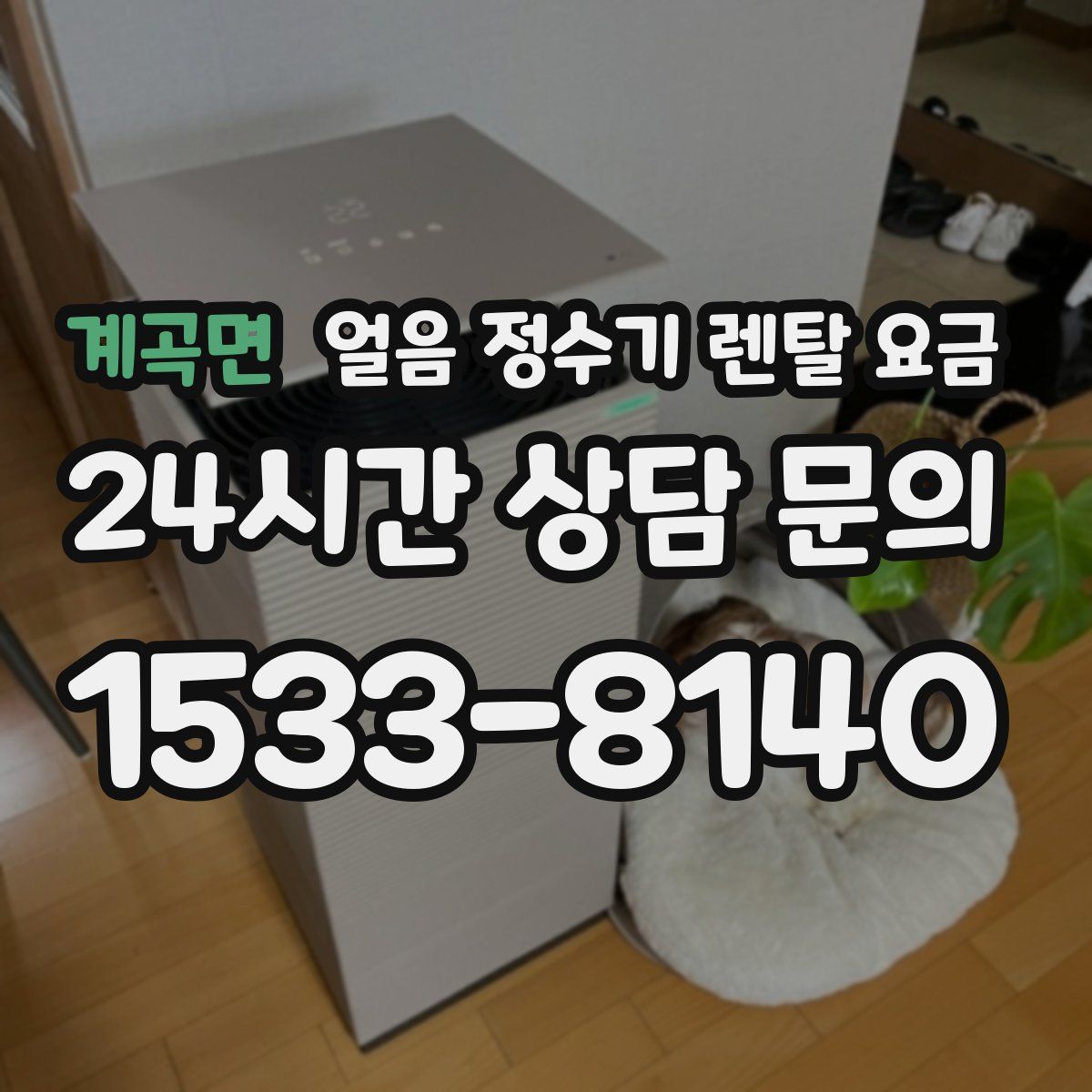 계곡면 얼음 정수기 렌탈 요금