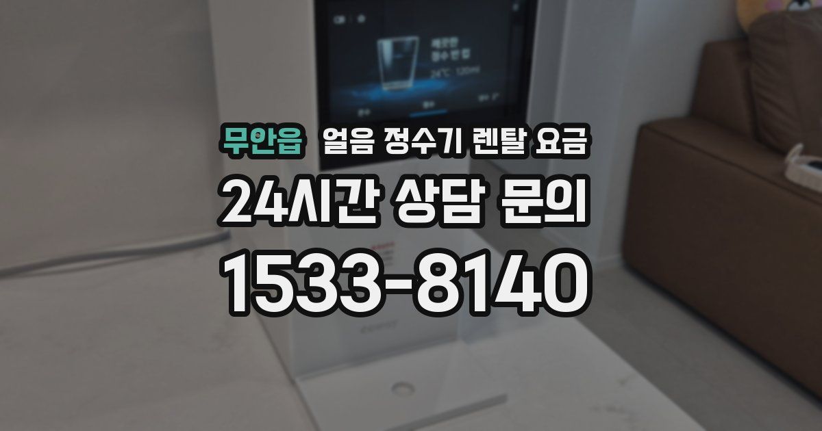 무안읍 얼음 정수기 렌탈 요금