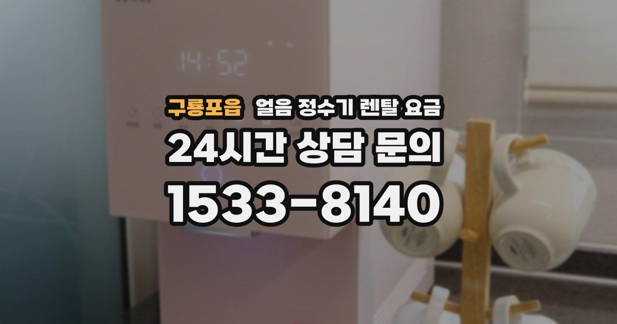 구룡포읍 얼음 정수기 렌탈 요금