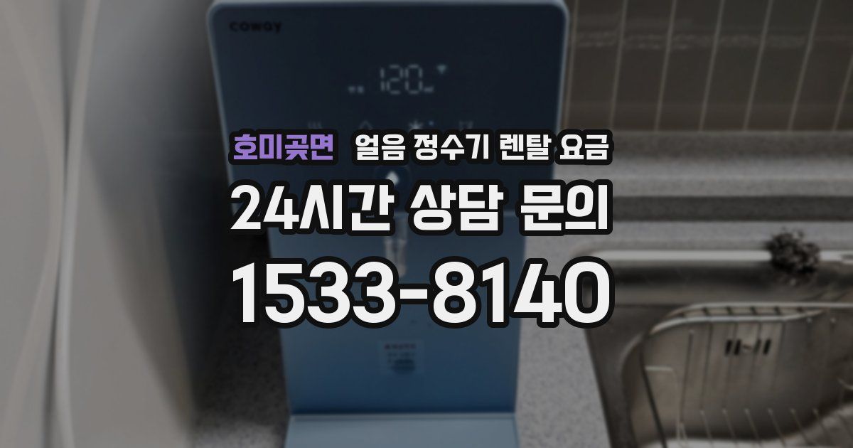 호미곶면 얼음 정수기 렌탈 요금