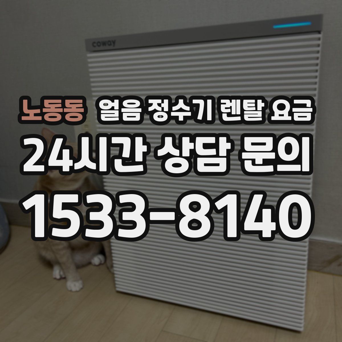 노동동 얼음 정수기 렌탈 요금
