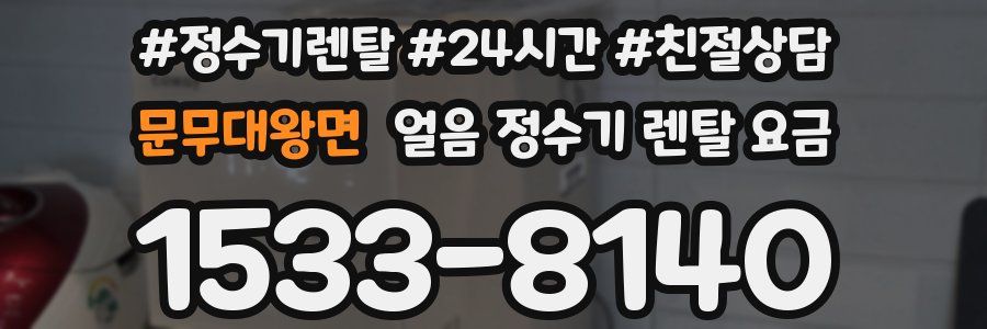 문무대왕면 얼음 정수기 렌탈 요금
