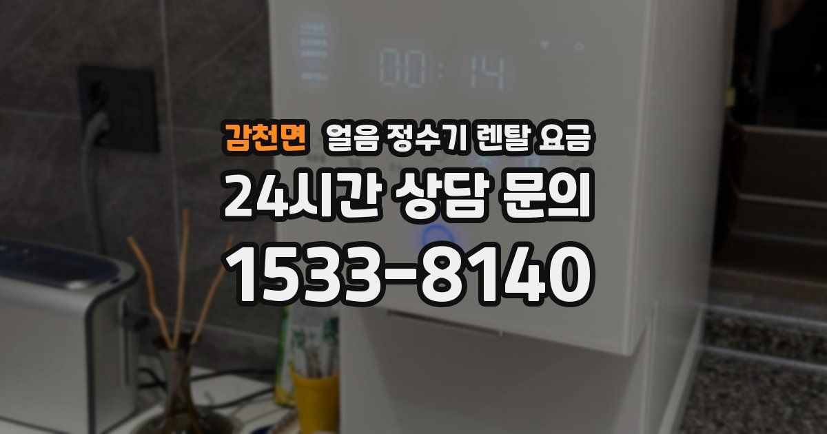 감천면 얼음 정수기 렌탈 요금