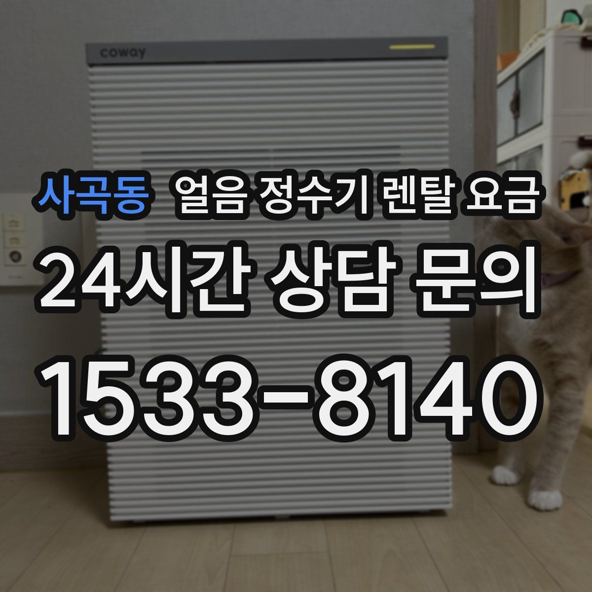 사곡동 얼음 정수기 렌탈 요금