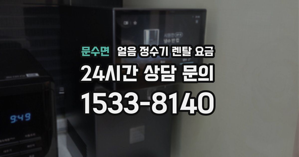 문수면 얼음 정수기 렌탈 요금