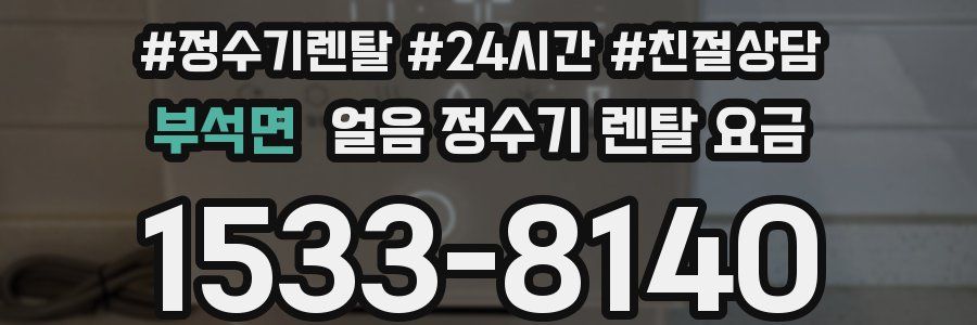 부석면 얼음 정수기 렌탈 요금