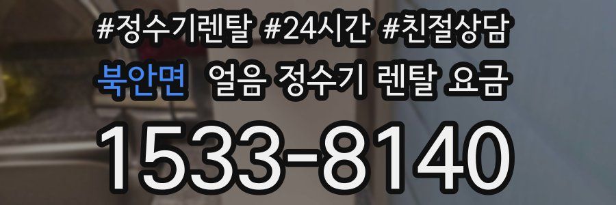 북안면 얼음 정수기 렌탈 요금