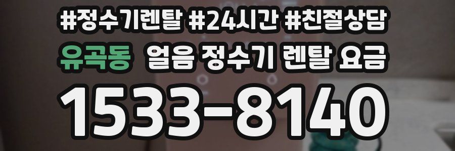 유곡동 얼음 정수기 렌탈 요금