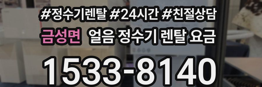 금성면 얼음 정수기 렌탈 요금