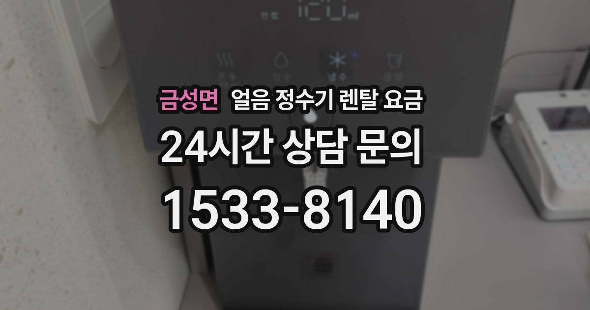 금성면 얼음 정수기 렌탈 요금