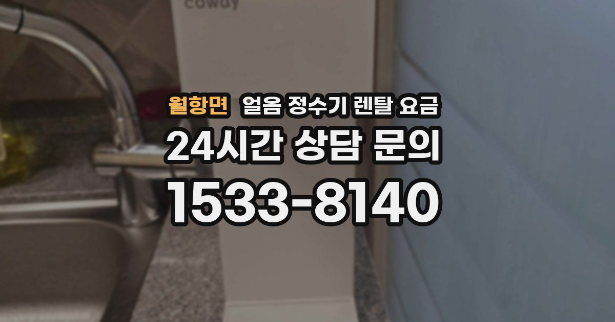 월항면 얼음 정수기 렌탈 요금