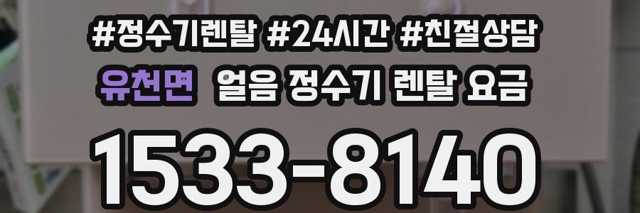 유천면 얼음 정수기 렌탈 요금