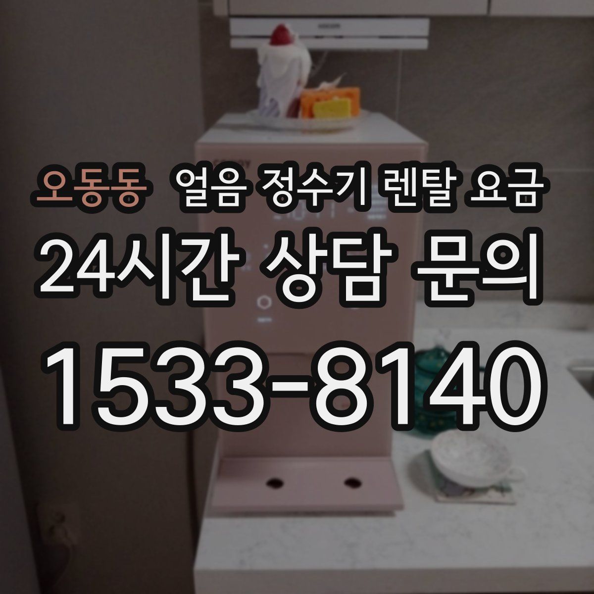 오동동 얼음 정수기 렌탈 요금