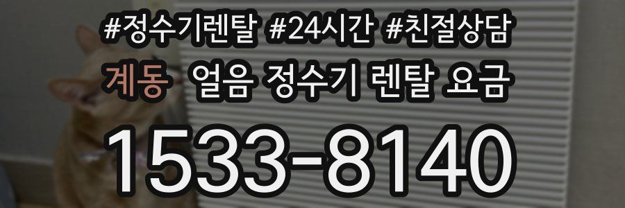 계동 얼음 정수기 렌탈 요금