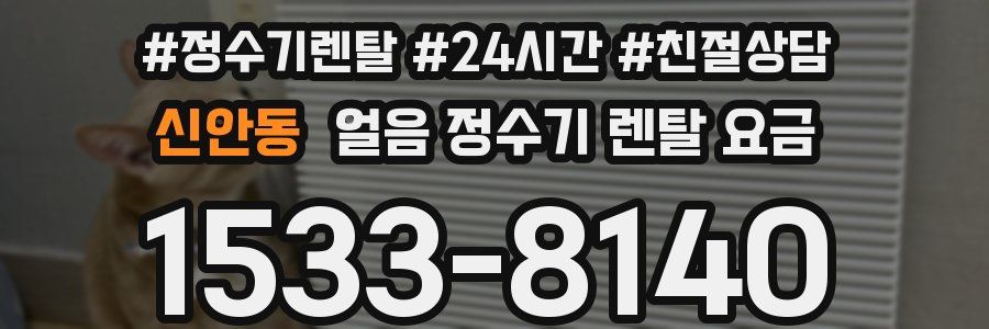 신안동 얼음 정수기 렌탈 요금