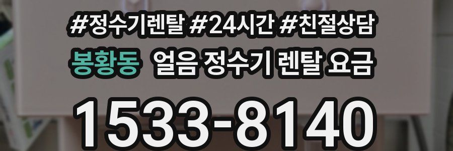 봉황동 얼음 정수기 렌탈 요금