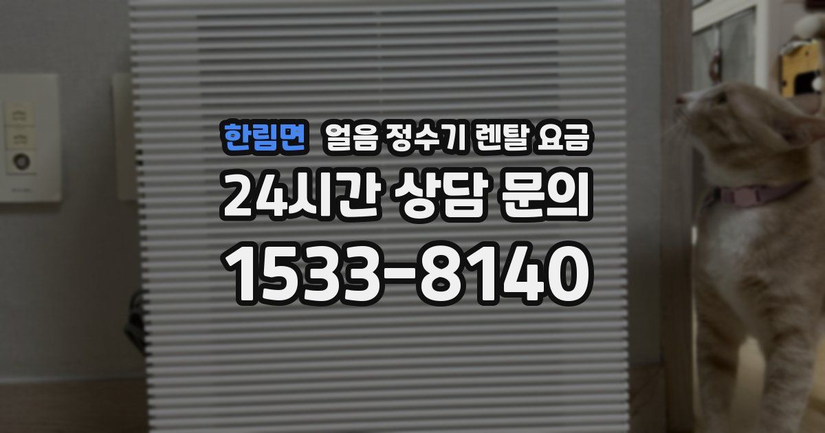 한림면 얼음 정수기 렌탈 요금