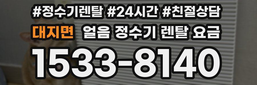 대지면 얼음 정수기 렌탈 요금