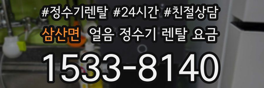 삼산면 얼음 정수기 렌탈 요금