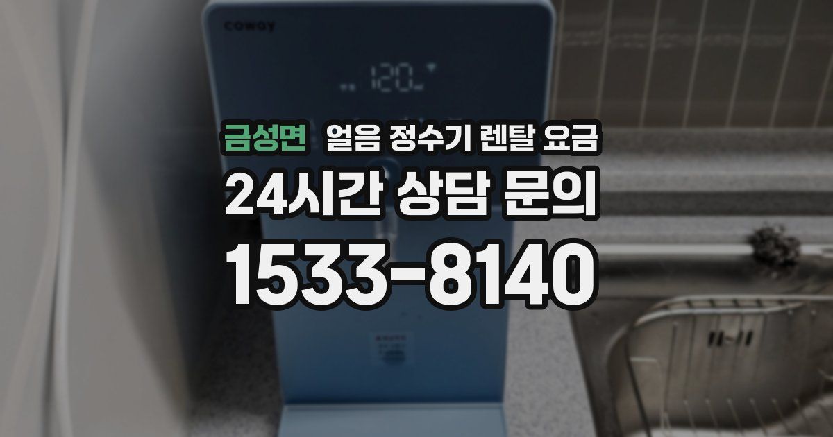 금성면 얼음 정수기 렌탈 요금
