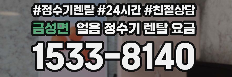 금성면 얼음 정수기 렌탈 요금