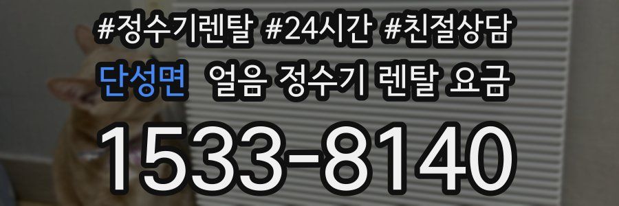 단성면 얼음 정수기 렌탈 요금