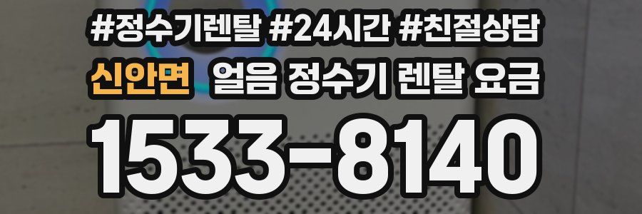 신안면 얼음 정수기 렌탈 요금