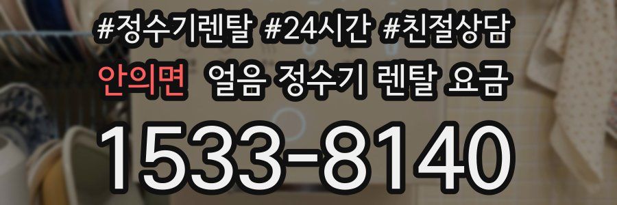 안의면 얼음 정수기 렌탈 요금