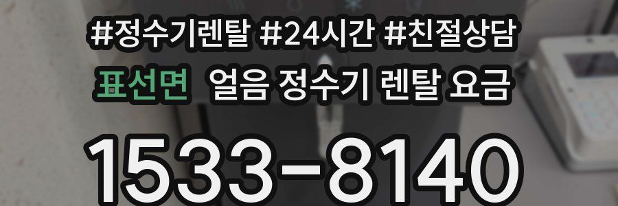 표선면 얼음 정수기 렌탈 요금
