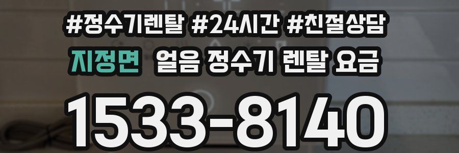 지정면 얼음 정수기 렌탈 요금
