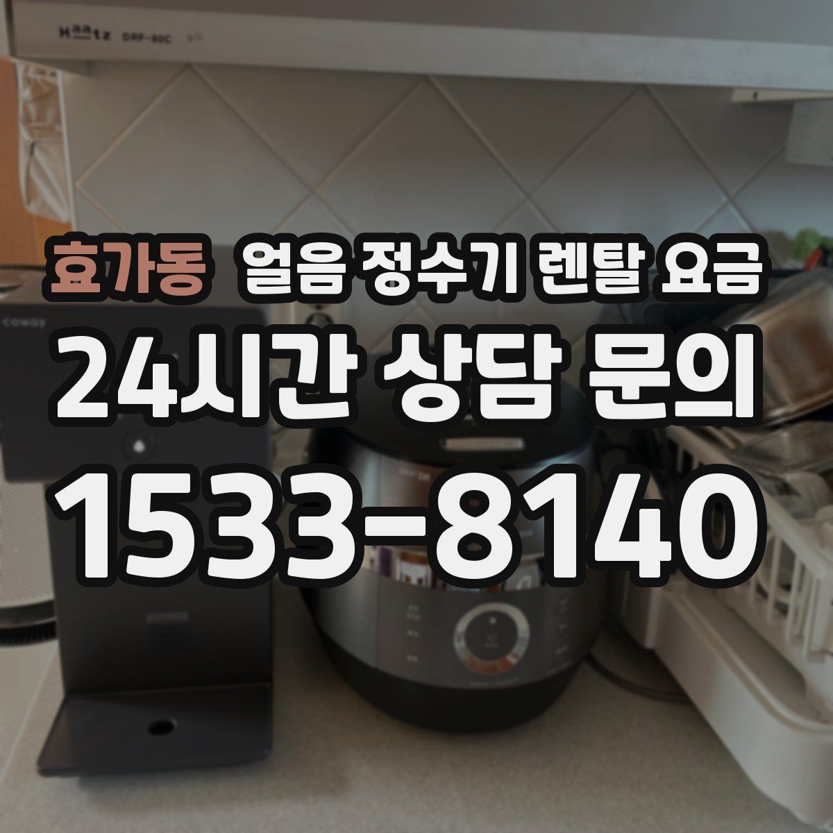 효가동 얼음 정수기 렌탈 요금
