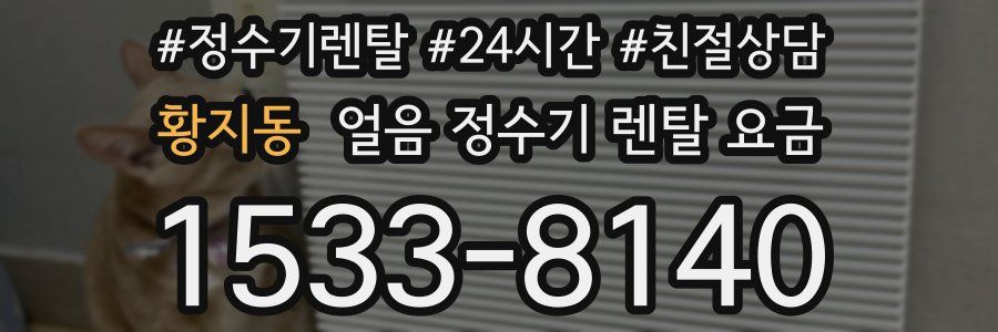 황지동 얼음 정수기 렌탈 요금
