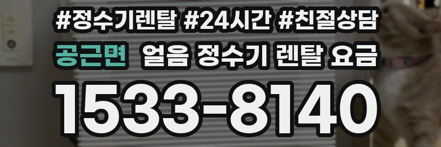 공근면 얼음 정수기 렌탈 요금