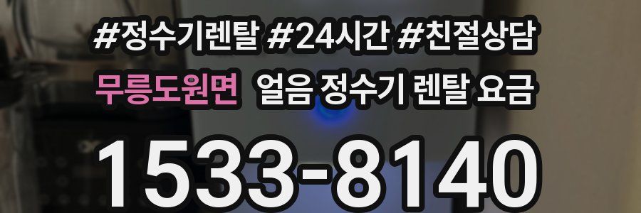 무릉도원면 얼음 정수기 렌탈 요금